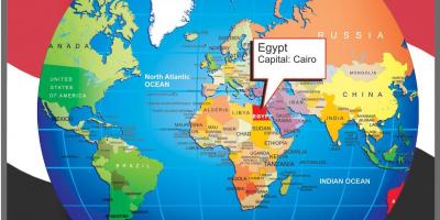 Cairo posizione sulla mappa del mondo