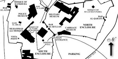 Mappa di cittadella del cairo