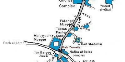 Khan el khalili bazar mappa